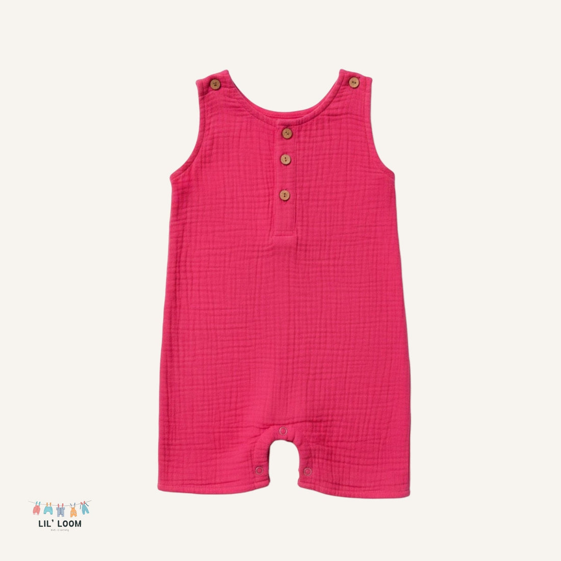 Everyday Breeze Organic Muslin Romper by Lil Loom Kids