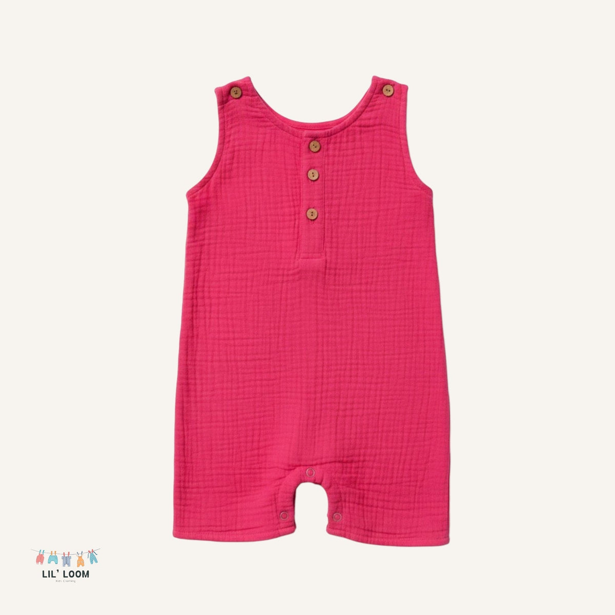 Everyday Breeze Organic Muslin Romper by Lil Loom Kids