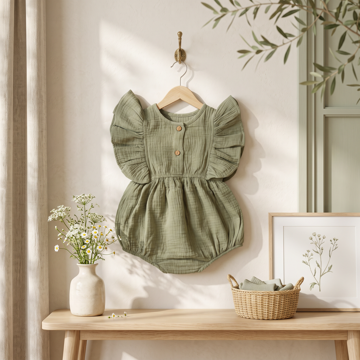Everyday Flared Muslin Bubble | Baby Girl Dress