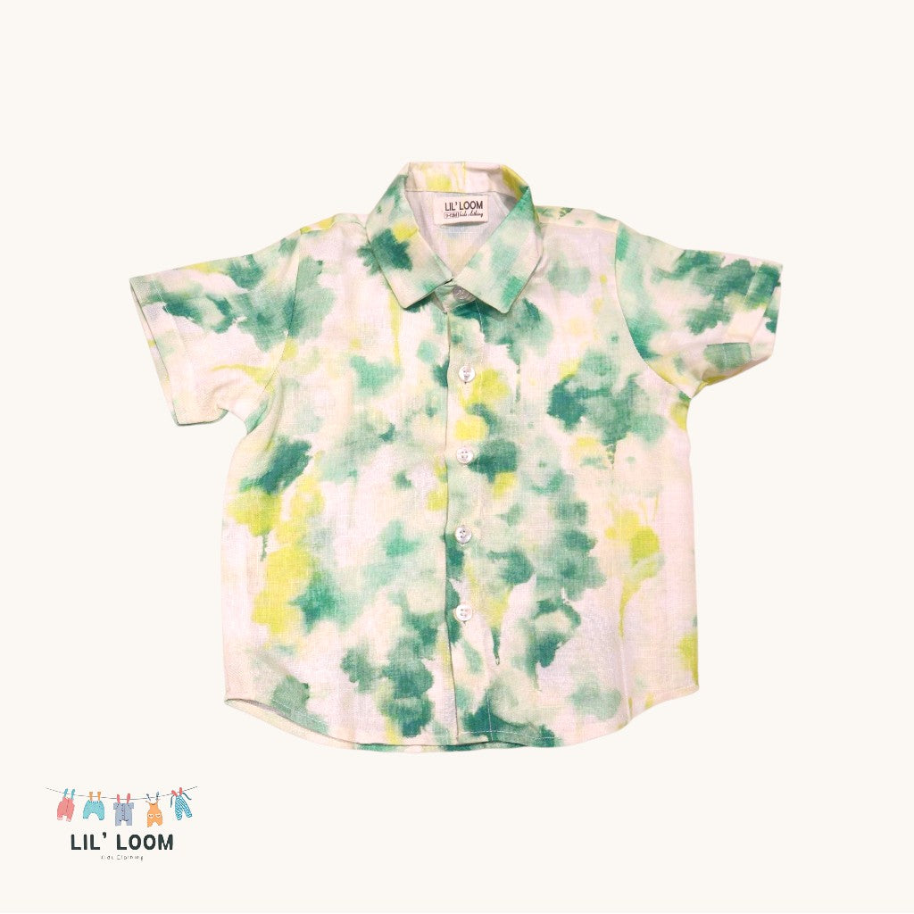 Tie Dye Collar Shirt