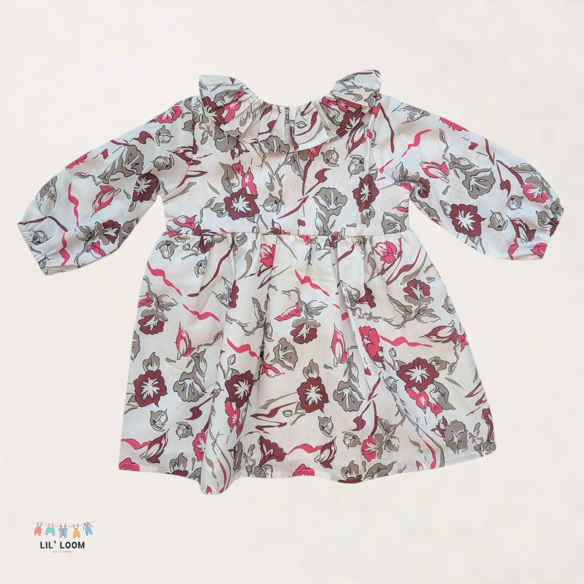 Cottage Blossom Dress | Floral Cotton Girls Dress