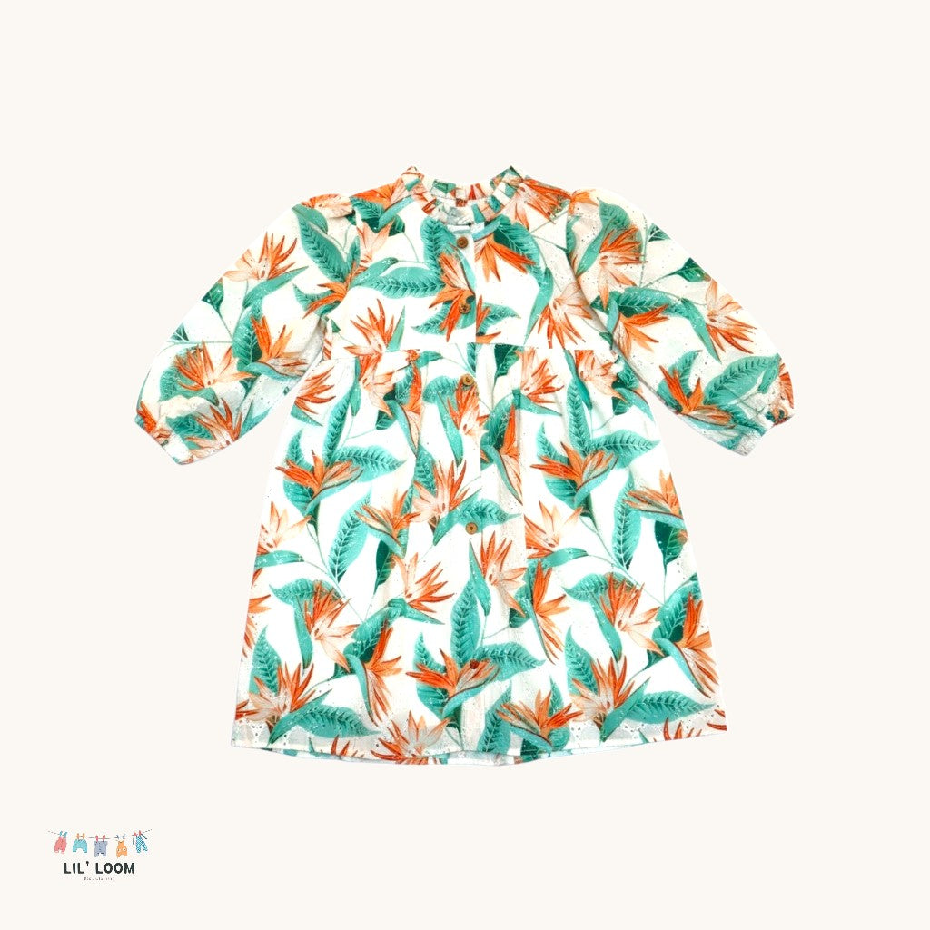 Long Sleeve Paradise Hakoba Dress