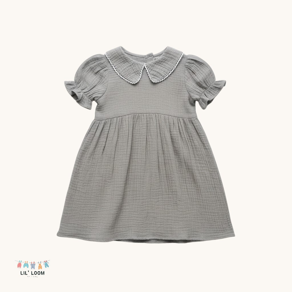 Teardrop Flare Organic Muslin Dress
