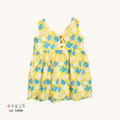 Yellow Flower Cotton Dress