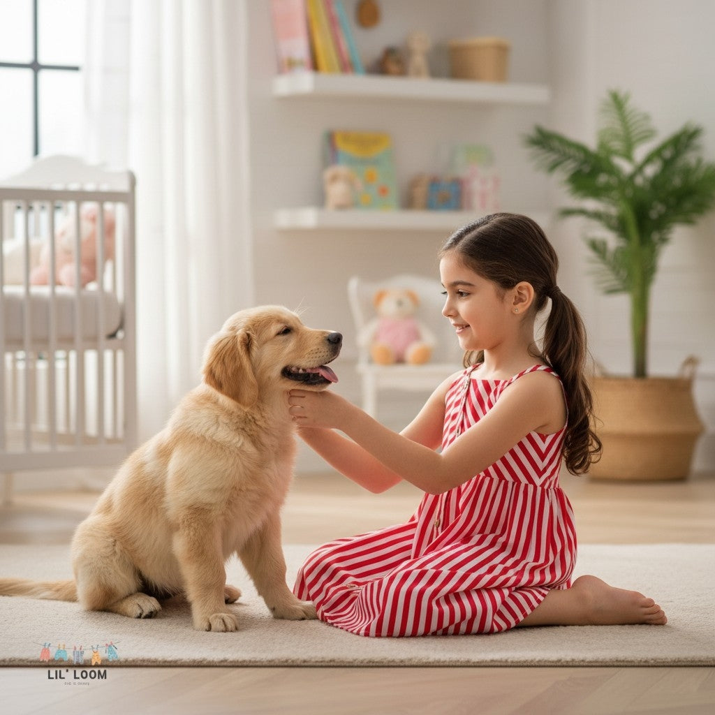Red Pin Striped Dress