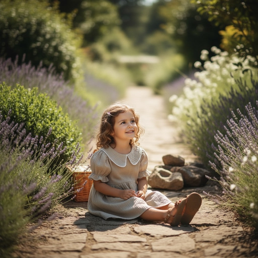 Teardrop Flare Organic Muslin Dress