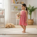 Red Pin Striped Dress