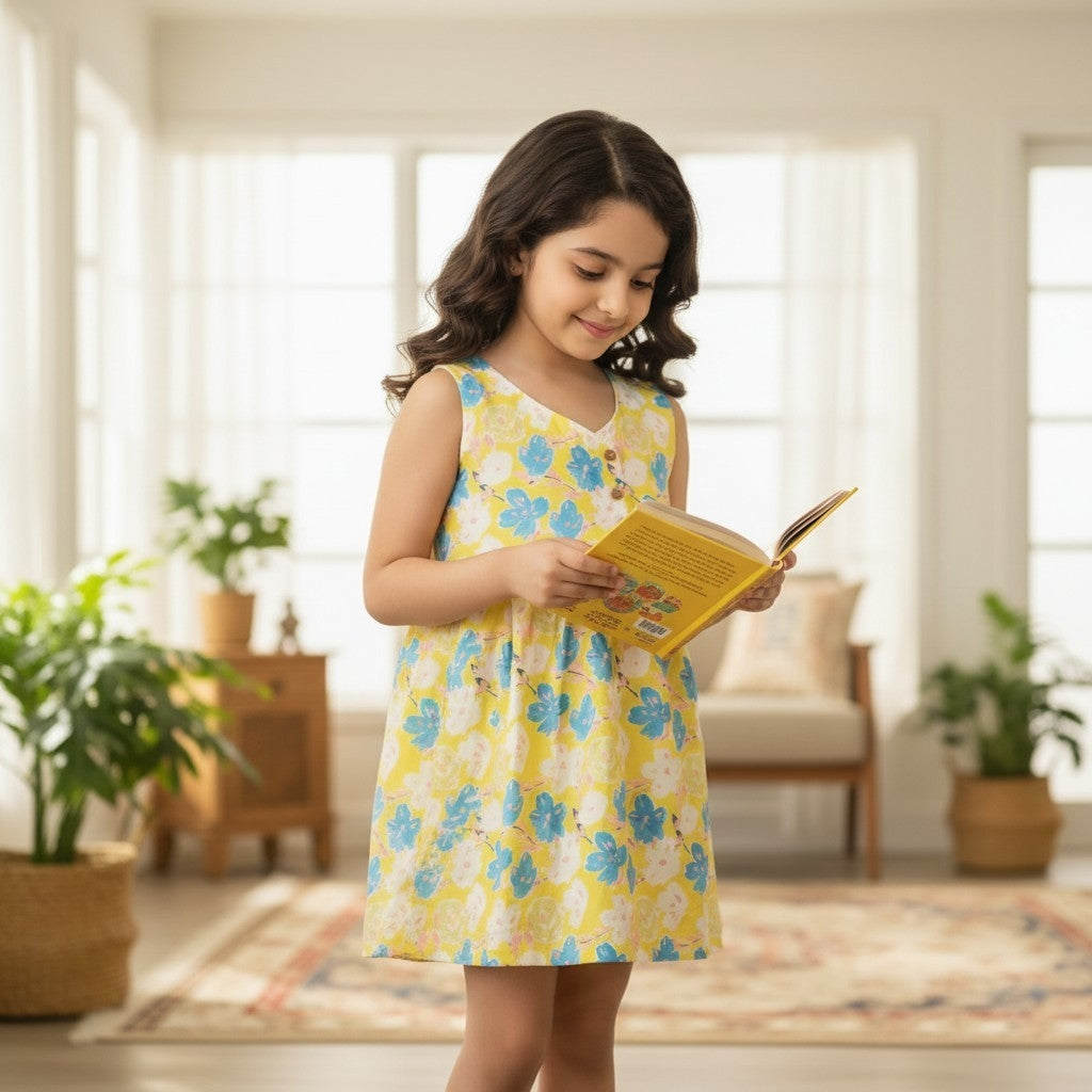 Yellow Flower Dress