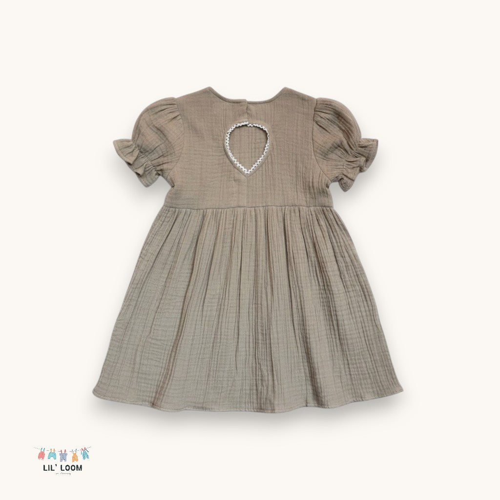 Teardrop Flare Organic Muslin Dress